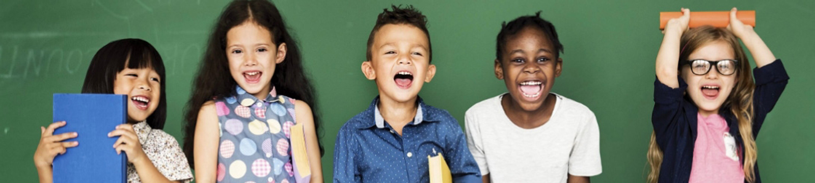 Five students smiling 