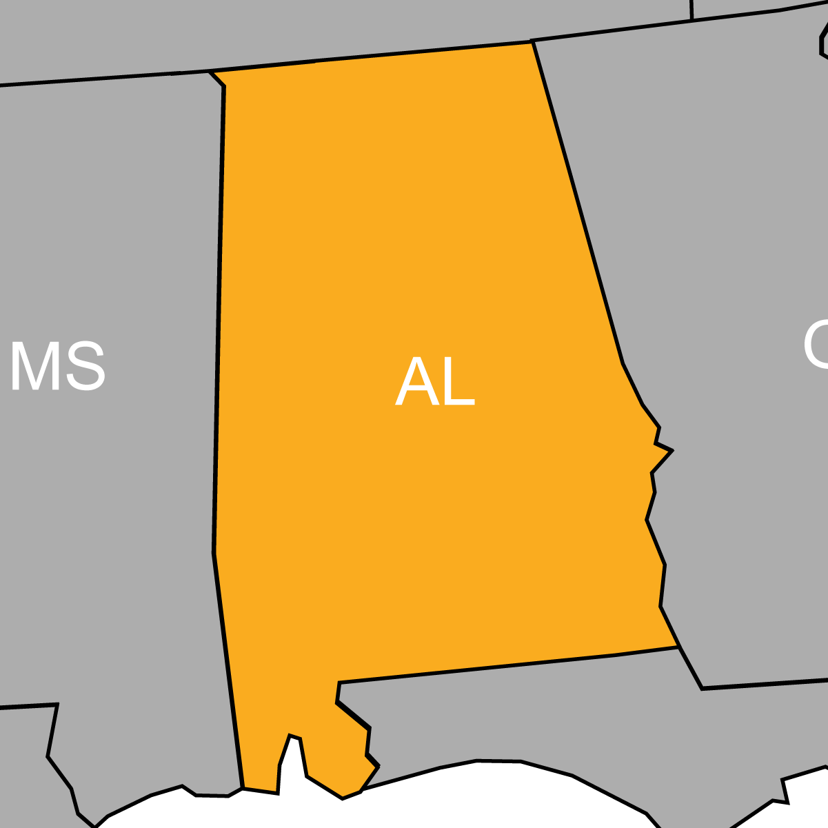 Alabama Map