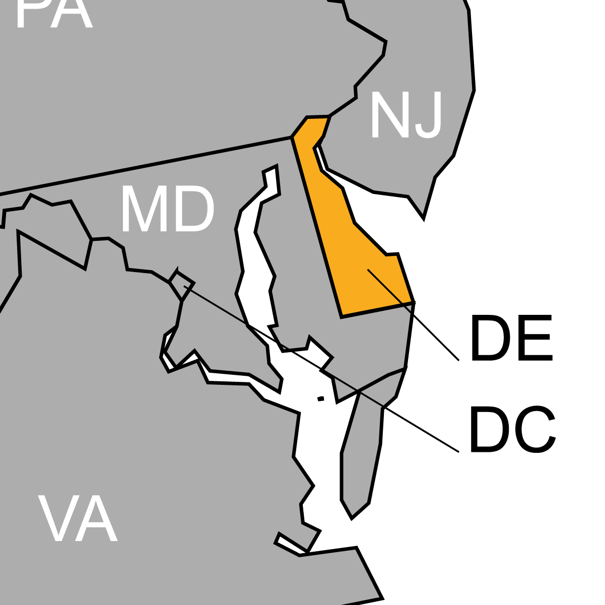 Delaware Map