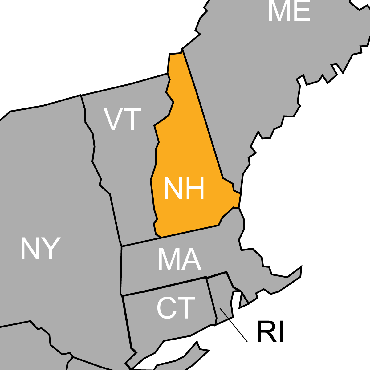 New Hampshire Map