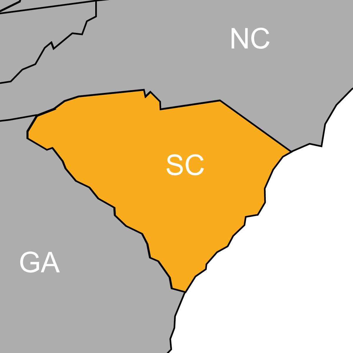 South Carolina Map