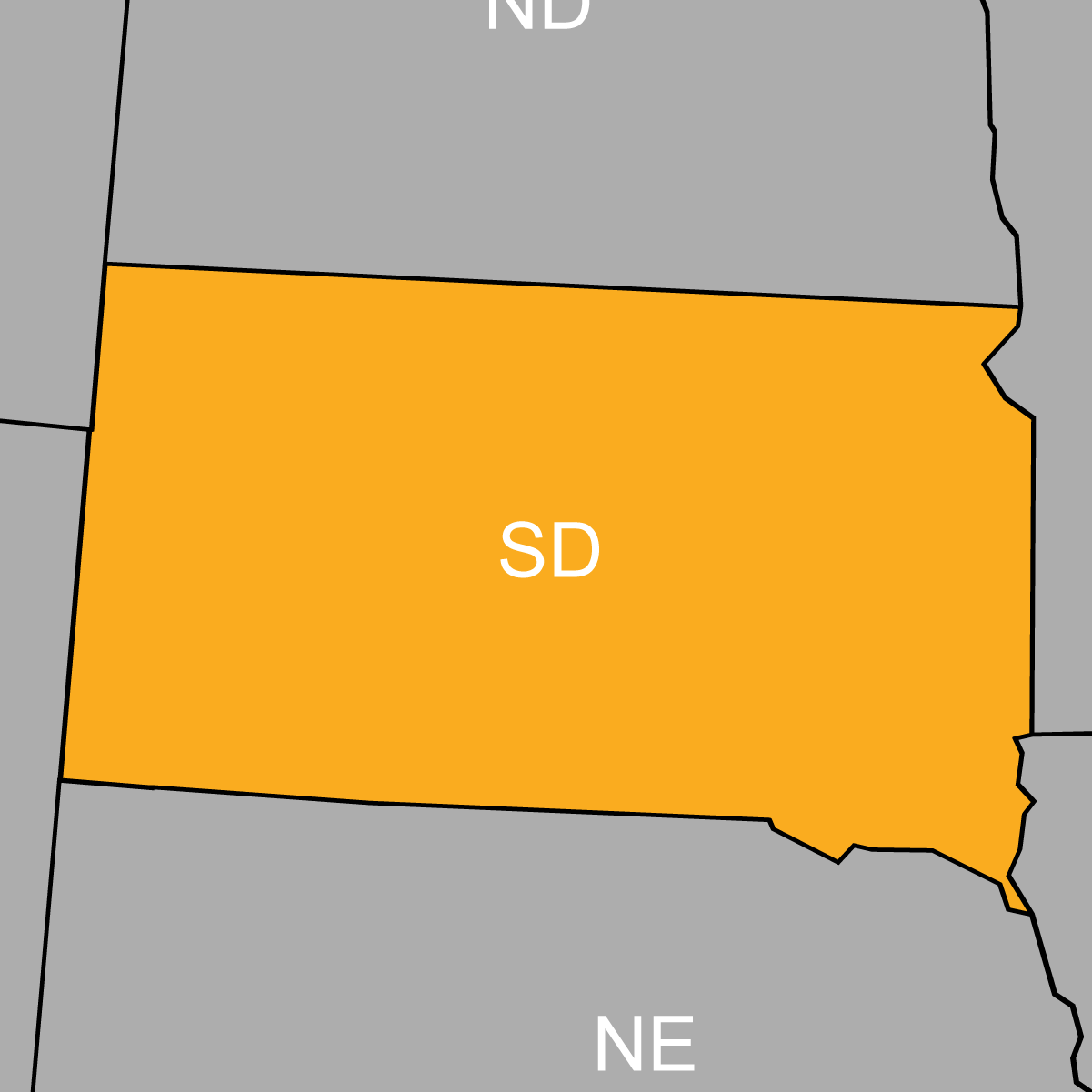 South Dakota Map