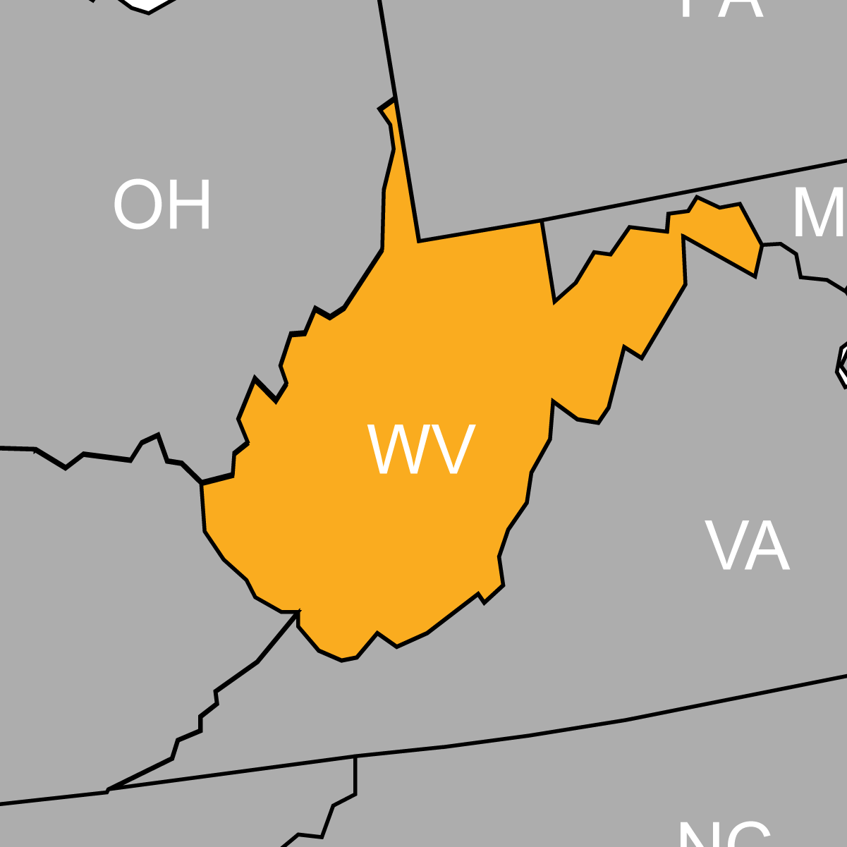 West Virginia Map